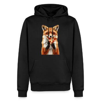 Fuchs - Männer Premium Bio Hoodie - Schwarz - Vorne - Nico (187cm)