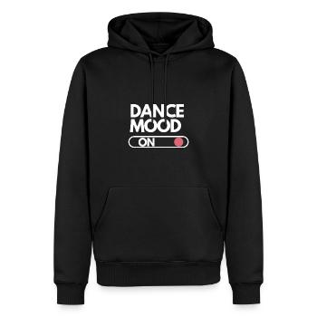 Dance mood on dancing tanzen fitness Geschenkidee - Männer Premium Bio Hoodie - Schwarz - Vorne - Nico (187cm)