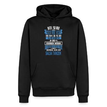 SALSA TANZEN - Männer Premium Bio Hoodie - Schwarz - Vorne - Nico (187cm)