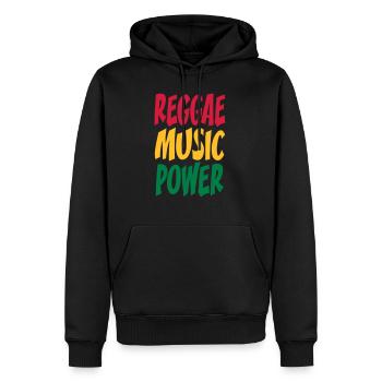rasta Musikleistung - Männer Premium Bio Hoodie - Schwarz - Vorne - Nico (187cm)