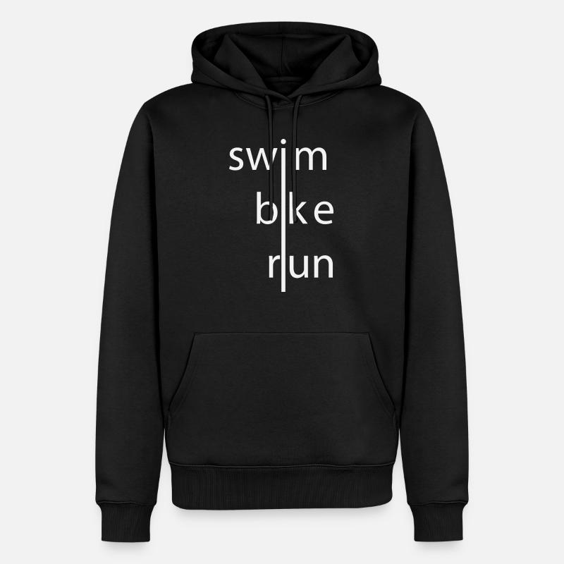 Triathlon - Sweat à capuche Premium bio Homme - noir