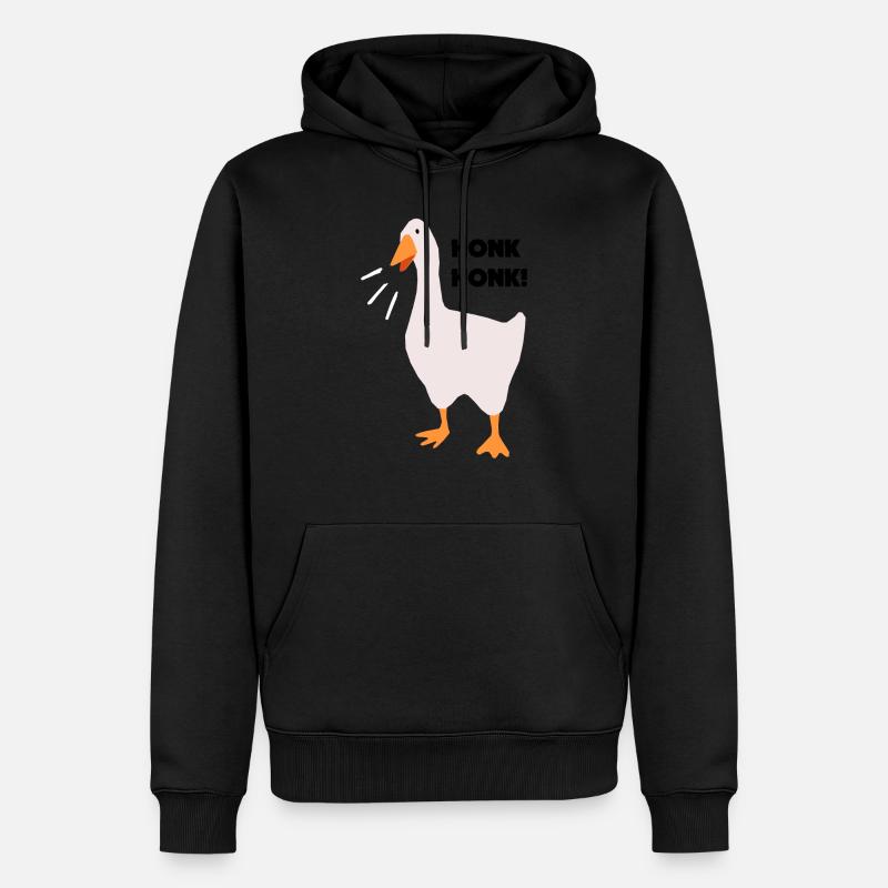 HonkHonk - Männer Premium Bio Hoodie - Schwarz