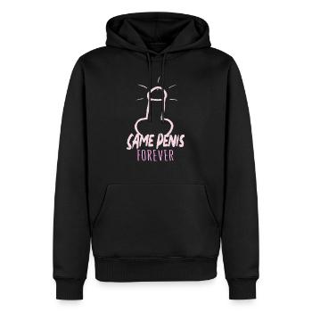 Same Penis Forever Junggesellinnenabschied - Männer Premium Bio Hoodie - Schwarz - Vorne - Nico (187cm)
