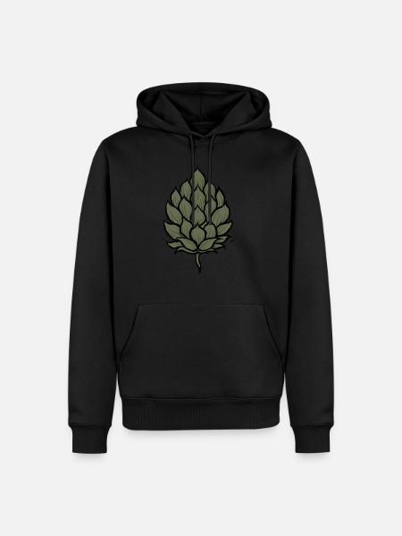 Hops - Men’s Premium Organic Hoodie - black
