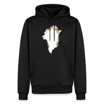 Groenland - Sweat à capuche Premium bio Homme - noir - Devant - Nico (187cm)