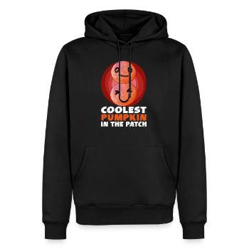 Coolest Pumpkin In The Patch Funny Halloween Kids - Sweat à capuche Premium bio Homme - noir - Devant - Nico (187cm)