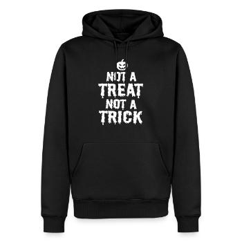 Not a trick not a treat - Men’s Premium Organic Hoodie - black - Front - Nico (187cm)