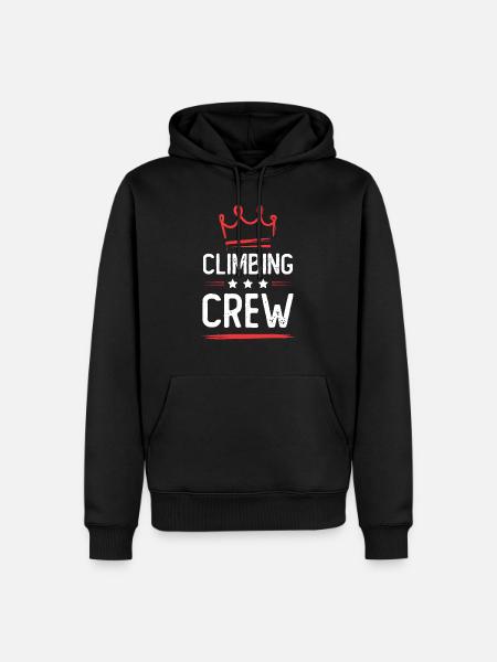 Climbing Crew - Men’s Premium Organic Hoodie - black