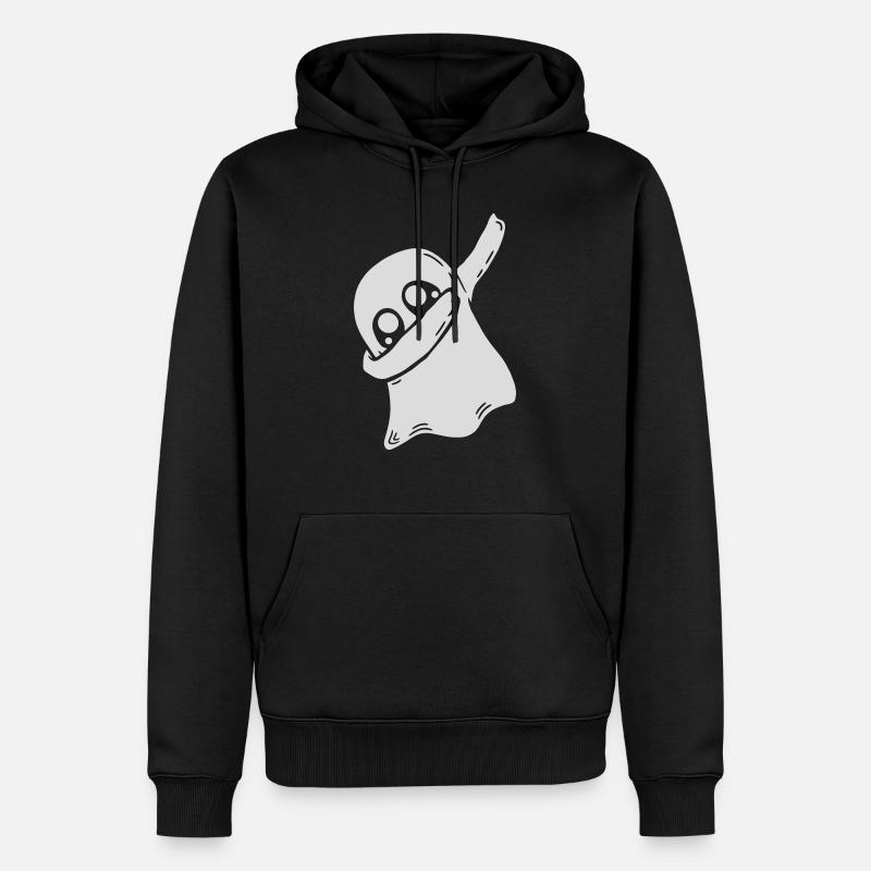 Cool Geist dabbing dab - Männer Premium Bio Hoodie - Schwarz