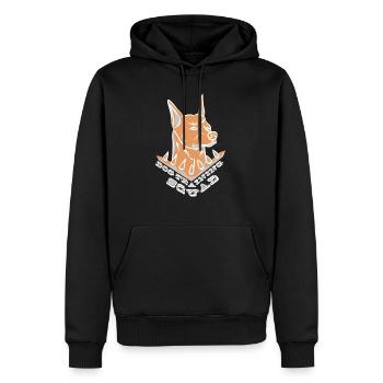 Hundetraining Lustiges Sprichwort Dog Trainer - Männer Premium Bio Hoodie - Schwarz - Vorne - Nico (187cm)
