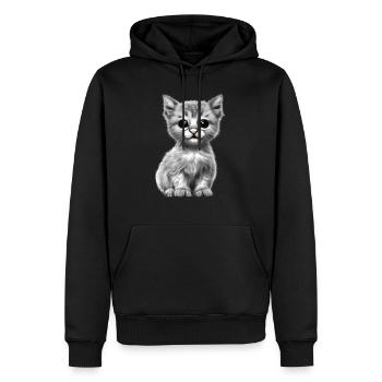 Katzenbaby Britisch Kurzhaar Katze Kater Katzen - Männer Premium Bio Hoodie - Schwarz - Vorne - Nico (187cm)