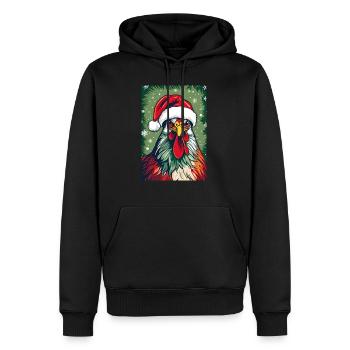 Noël moche IV - Sweat à capuche Premium bio Homme - noir - Devant - Nico (187cm)