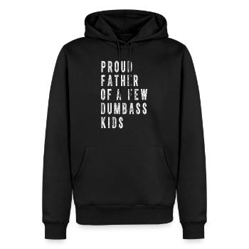 Stolzer Vater von ein paar Kindern Lustiger Papa-Papa-Witz - Männer Premium Bio Hoodie - Schwarz - Vorne - Nico (187cm)
