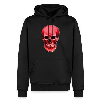Red Scull - Männer Premium Bio Hoodie - Schwarz - Vorne - Nico (187cm)