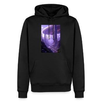 Sci-Fi Film Alien Planet - Männer Premium Bio Hoodie - Schwarz - Vorne - Nico (187cm)