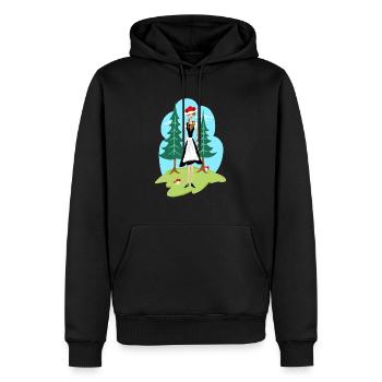 Schwarzwald Mädel Madle - Männer Premium Bio Hoodie - Schwarz - Vorne - Nico (187cm)