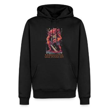 Krabbe Krabbencoctail Nordsee Urlaub - Männer Premium Bio Hoodie - Schwarz - Vorne - Nico (187cm)
