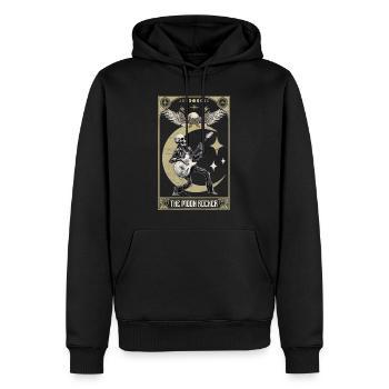 THE MOON ROCKER TAROT mystical design - Men’s Premium Organic Hoodie - black - Front - Nico (187cm)