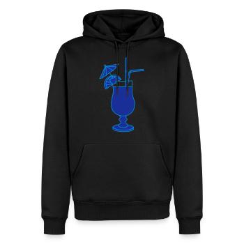 Cocktail 2 - Sweat à capuche Premium bio Homme - noir - Devant - Nico (187cm)