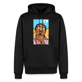 I'm in LOVE WITH COCO - Sweat à capuche Premium bio Homme - noir - Devant - Nico (187cm)