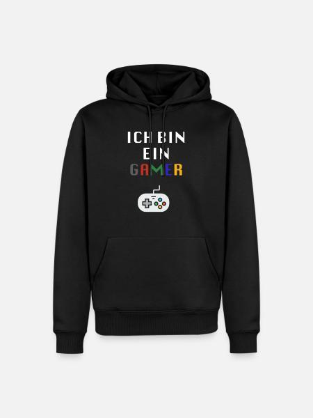 I am a gamer - Men’s Premium Organic Hoodie - black