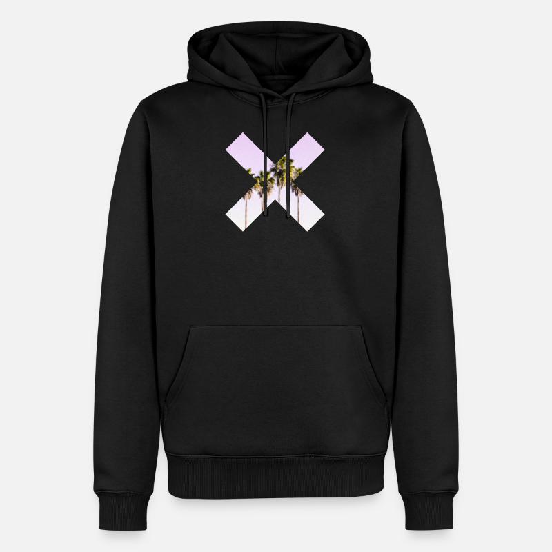 X Palm - Sweat à capuche Premium bio Homme - noir