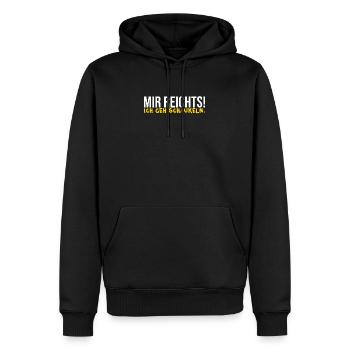Mir reichts! Ich geh schaukeln. - Männer Premium Bio Hoodie - Schwarz - Vorne - Nico (187cm)