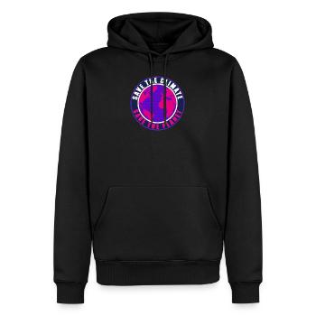 Save the Climate Save the Planet - Männer Premium Bio Hoodie - Schwarz - Vorne - Nico (187cm)