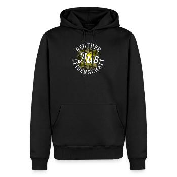 Rentner aus Leidenschaft - Männer Premium Bio Hoodie - Schwarz - Vorne - Nico (187cm)