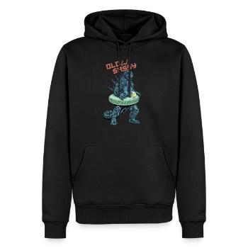 OLD BUT SASSY - Men’s Premium Organic Hoodie - black - Front - Nico (187cm)