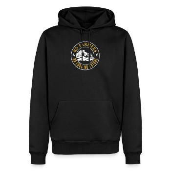 Pas d'agriculteurs - Pas de nourriture - Pas d'avenir - Sweat à capuche Premium bio Homme - noir - Devant - Nico (187cm)