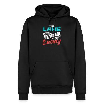 The Lake is my greatest enemy - Männer Premium Bio Hoodie - Schwarz - Vorne - Nico (187cm)