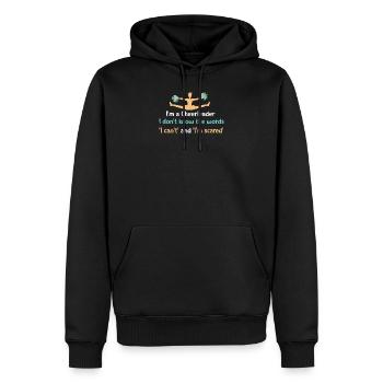 I'm a cheerleader - I don't know the words 'I can' - Men’s Premium Organic Hoodie - black - Front - Nico (187cm)