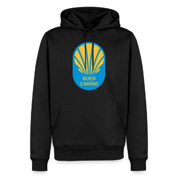 Pétoncle Buen - Danny Alexander Lettkemann - Sweat à capuche Premium bio Homme - noir - Devant - Nico (187cm)