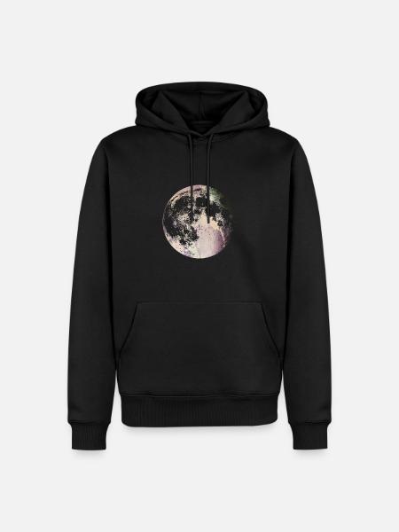 Lune lune luna - Sweat Ă capuche Premium bio Homme - noir