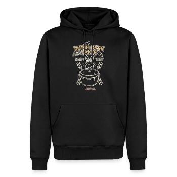 Dutch Oven Baker - Männer Premium Bio Hoodie - Schwarz - Vorne - Nico (187cm)