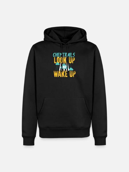 Chemtrails Verschwörungstheorie - Männer Premium Bio Hoodie - Schwarz