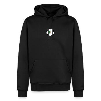 Algérie Équipe nationale de football Nation Team - Sweat à capuche Premium bio Homme - noir - Devant - Nico (187cm)