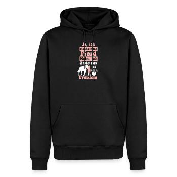 Pferd Riechen - Männer Premium Bio Hoodie - Schwarz - Vorne - Nico (187cm)