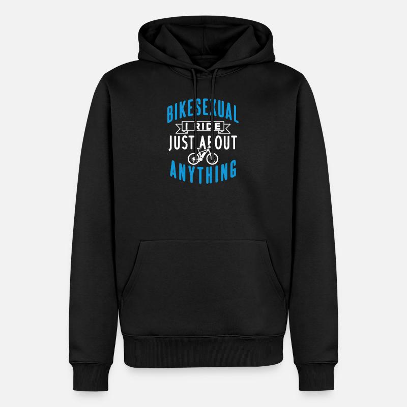 Fahrrad Bikesexual - Männer Premium Bio Hoodie - Schwarz