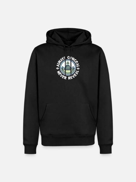 Masonic concealment - Men’s Premium Organic Hoodie - black