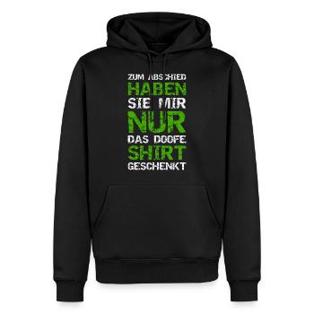 Zum Abschied Haben Nur Das Doofe Shirt Geschenk - Männer Premium Bio Hoodie - Schwarz - Vorne - Nico (187cm)