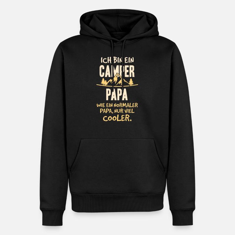 Camper Papa Geschenk - Männer Premium Bio Hoodie - Schwarz