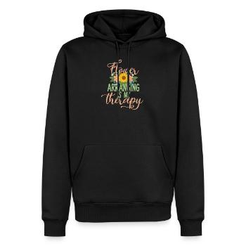 Florist Therapy Florist - Men’s Premium Organic Hoodie - black - Front - Nico (187cm)