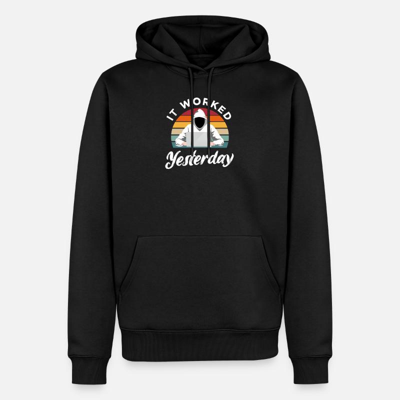 Programmierer Retro Geschenkidee - Männer Premium Bio Hoodie - Schwarz