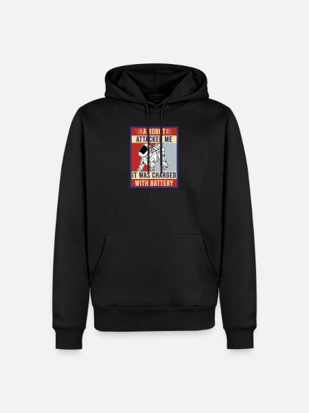 Robot dog gift idea - Men’s Premium Organic Hoodie - black