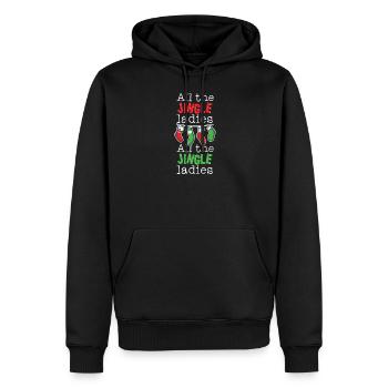 Weihnachten Glocken Geschenk Frauen Mädchen - Männer Premium Bio Hoodie - Schwarz - Vorne - Nico (187cm)