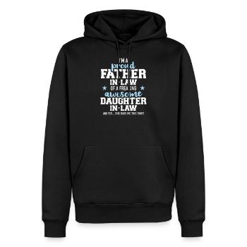 Schwiegervater - Männer Premium Bio Hoodie - Schwarz - Vorne - Nico (187cm)