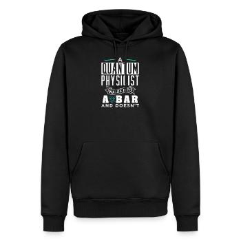 Physik Quantenphysiker Geschenk - Männer Premium Bio Hoodie - Schwarz - Vorne - Nico (187cm)