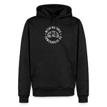 Mitochondrien Kraftwerk Geschenk - Männer Premium Bio Hoodie - Schwarz - Vorne - Nico (187cm)